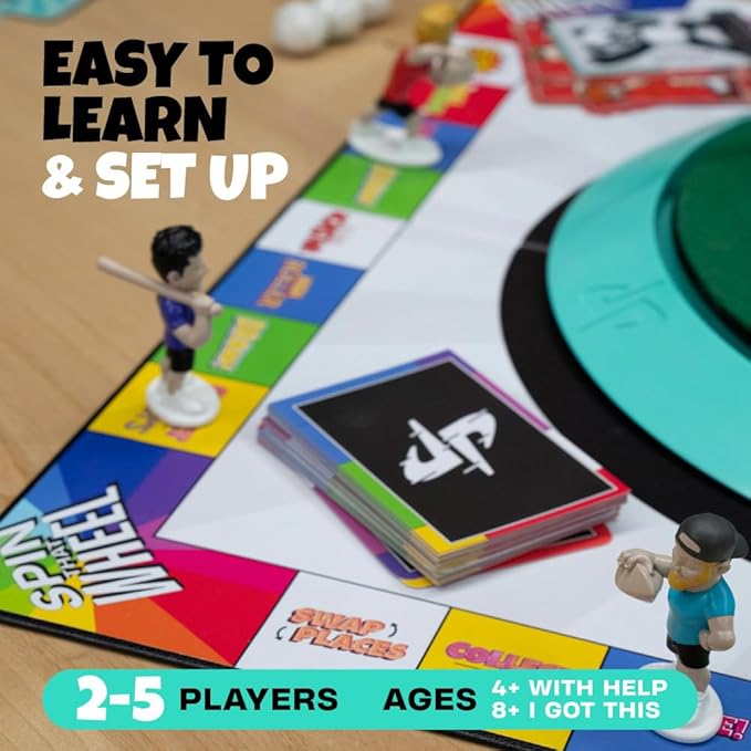 Dude Perfect Board Game 2-5 Player Challenging and Competitive Family Board Games Ideal Sports Board Games for Family Game Night Ages 4 and Above