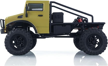 CR18P V3 THunter 1/18 RC Climbing Car 2.4G Wireless Control 4WD Rock Crawler Car Brushless Motor ESC RTR LED Lights Hobby Grade Model for Adult(Matte Sand)
