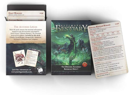 Dungeons and Dragons 5th Edition Deck of Cards – The Dreaded Accursed: Reference Deck 1 by Nord Games – 100 Cards - Games for Adults and Kids – DND Books – Gaming Accessories - Compatible with D&ampD