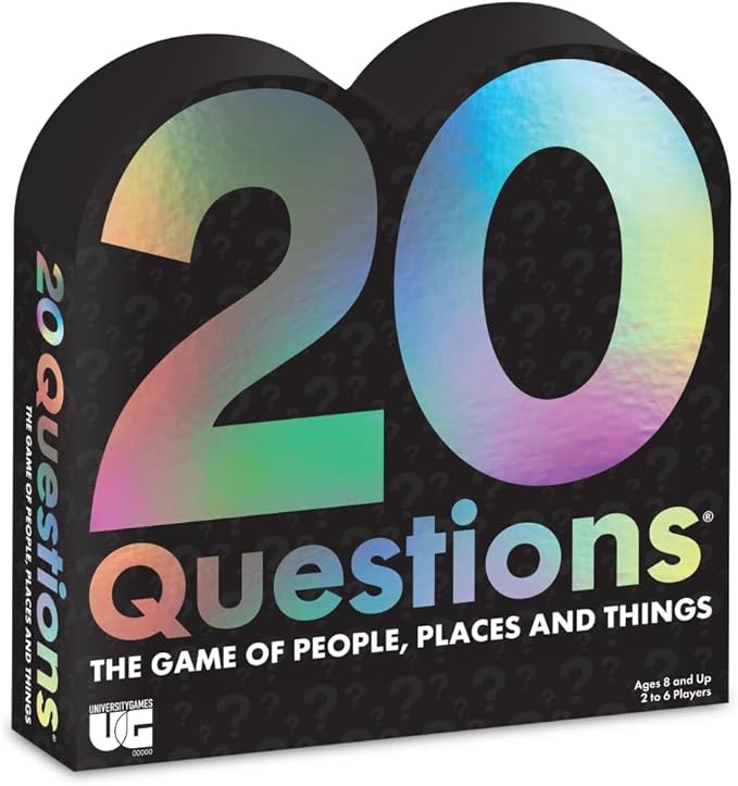 20 Questions The Original Game of People Places and Things from University Games for 2 to 6 Players Ages 12 and Up
