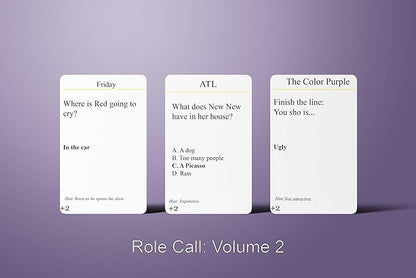 CP TIME Role Call: Blackbuster Edition - Movie Trivia Game for Adults Black Culture Games Family Fun Great for Family Game Nights! (Volume 2)