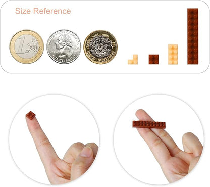 Larcele Micro Building Blocks Animal Set DIY Mini 3D Building Toy Bricks797 Pieces KLJM-05(Bull Terrier)