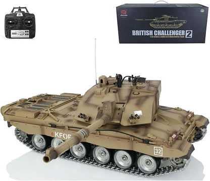 Pro Ver Henglong 1/16 7.0 Challenger Ii Rc Tank 3908 Metal Tracks W/Rubbers BB Airsoft that Shooting BB Bullets