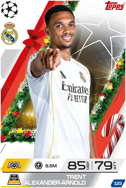 Topps UCC Match Attax 2025/26 - Advent Calendar - 121 Match Attax cards including 96 all-new festive parallels 24 new-look Festive Squadzone cards and 1 guaranteed Infinity card!