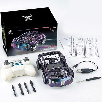 SG900PRO 2-in-1 Air-Ground Dual-Mode Remote Control Flying Car 2.4G RC Drone Car with Colorful LED Lights 2 Batteries Electric Mini RC Racing Cars for Adults Toy Gift -RTR