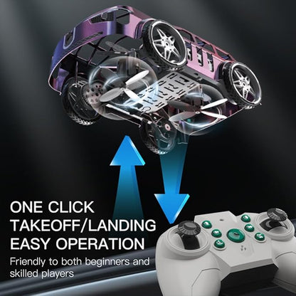SG900PRO 2-in-1 Air-Ground Dual-Mode Remote Control Flying Car 2.4G RC Drone Car with Colorful LED Lights 2 Batteries Electric Mini RC Racing Cars for Adults Toy Gift -RTR