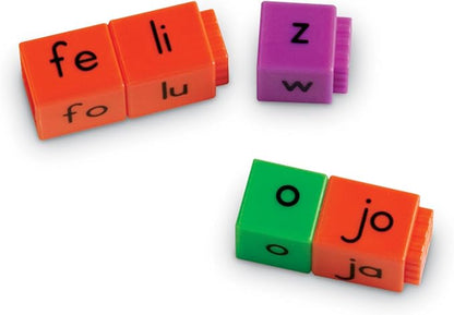 Learning Resources Juego de Palabras Spanish Reading Rods Word Game - Spanish Learning Board Games for Kids Bilingual Language Games