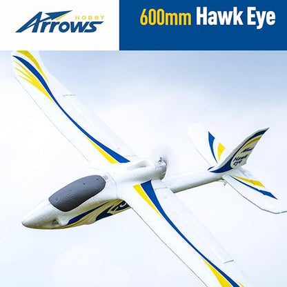 FAIR RC Arrows RC Plane 600mm Hawk Eyes Remote Control Airplane Easy to Fly Ready to Fly RTF(Include Battery Charger Radio)