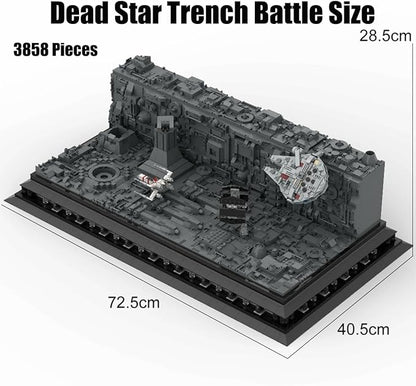 Micro Space War View Building Block SetCreative Activity Hobbies Display for Teens &amp AdultsMOC Dead Star Trench Battle Bricks Creative Hobby &amp Home Decor(3858 Piece)