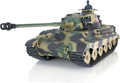 Heng Long US in Stock 2.4G 1/16 Tk7.0 Plastic RTR RC Tank Toys - German King Tiger - Shooting BB