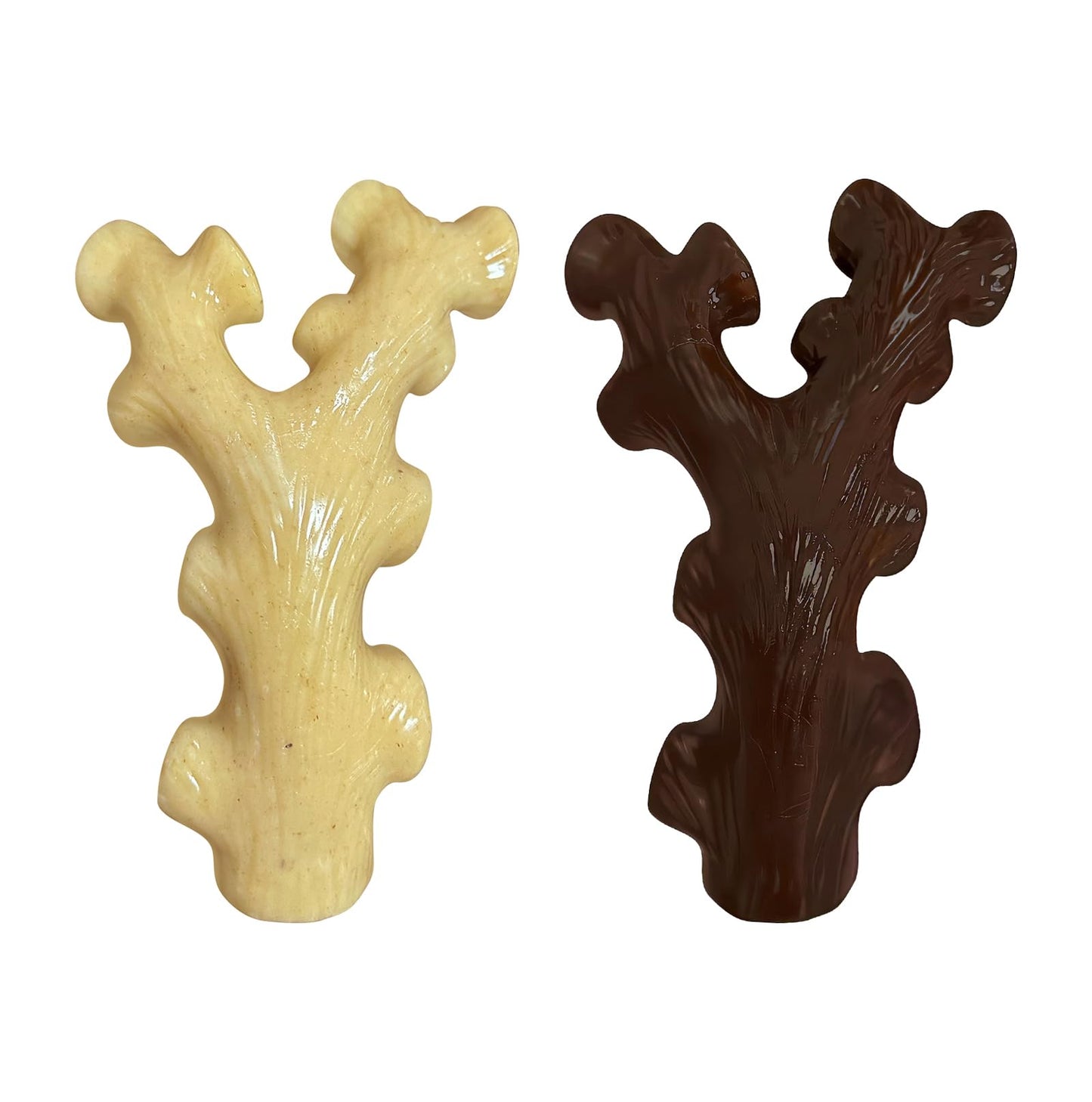 SIHRMIU 2 Pack Dog Chew Toys for Aggressive Chewers,Boredom and Stimulating Best Dog Toys for Medium/Large Breed,Tough Almost Indestructible Dog Bones for Teeth Cleaning and Training