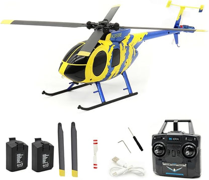 RC ERA C184 MD500 RC Helicopter 2.4G 6-Gyro 4CH Stabilized Helicopter Remote Control Aircraft with Optical Flow Sensor for Adults Enthusiasts