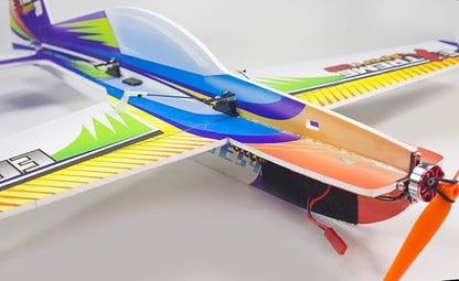 Viloga RC Plane Kit - 710mm Xtreme Sports PP Foam Airplane Model for Adults 3D Aerobatic Outdoor Flying (KIT+Motor+Servos+6CH Receive RX445(FRSKY D16))