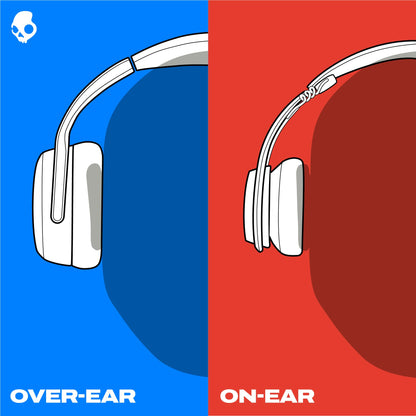 Skullcandy Riff Wireless 2 On-Ear Bluetooth Headphones, Up to 34 Hrs Battery, Foldable Lightweight Design, Convenient for Travel with Included 3.5mm AUX Cable, Microphone for iPhone Android - Black