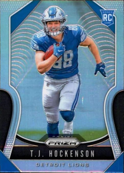 2019 Panini Prizm Prizm Silver #364 T.J. Hockenson Detroit Lions RC Rookie NFL Football Trading Card