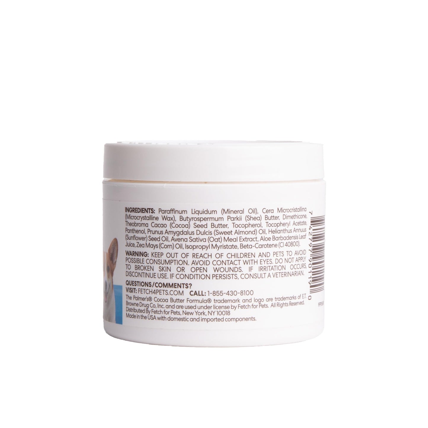 Palmer's for Pets Cocoa Butter Fragrance Free Paw Pad & Nose Balm for Dogs - Dog Skin Soother Balm, Dog Paw Balm for Dry Skin & Pads - Palmer's Cocoa Butter Formula with Vitamin E for Pets