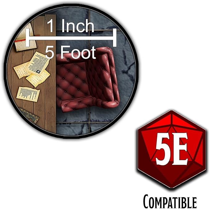 Loke Big Book of Battle Mats Cells &amp Shrines - Lay Flat Wipe Clean Fantasy RPG Maps with Tokens &amp 5E Content for Tabletop Adventures