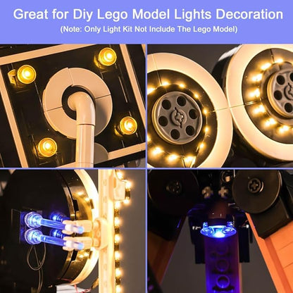 Upgraded Led Light Kit for Lego Tribute Camera Building Set Compatible with Lego 43230 Model Gift Idea for Adults Builders and Fans (Model Not Included)