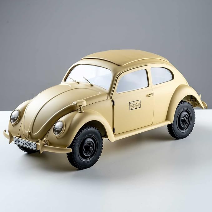 BEEZRC RocHobby 1:12 RC Crawler KOMMANDEURWAGEN Type 82E 4-RWD Offroad Truck Hobby Grade RTR RC Car Remote Control Car 4-Ch and 2.4Ghz Transmitter with LED Lights Battery and USB Charger for Adults