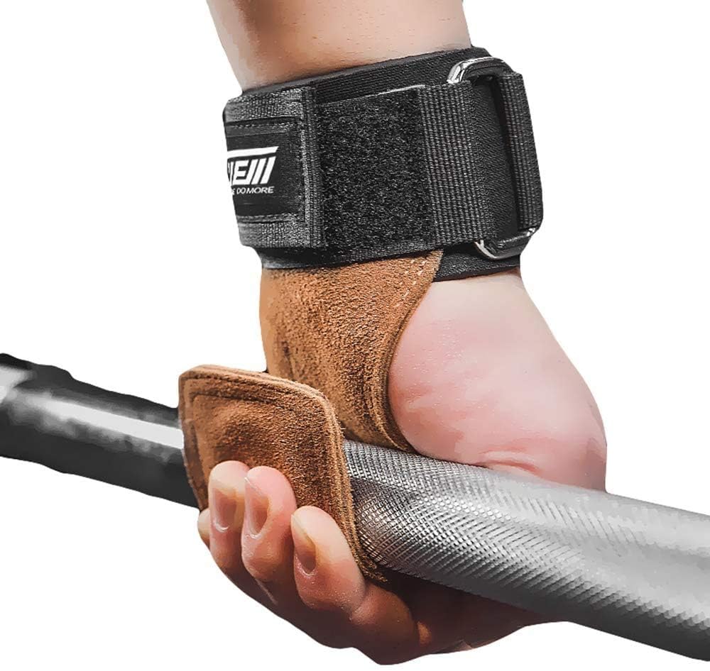 Wrist Straps for Weightlifting for Maximum Grip Support - Lifting Deadlift Strap & Weight Lifting Grips Gloves for Working Out Pull Up Deadlifting & Shrugs
