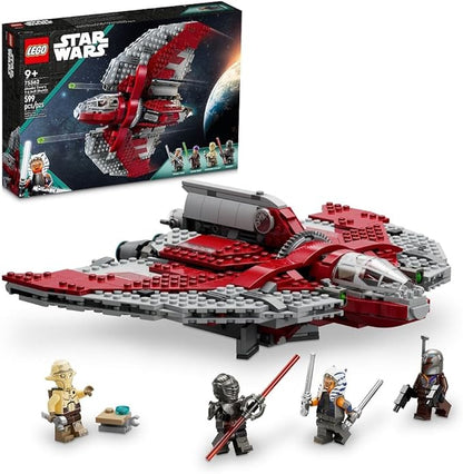LEGO Star Wars Ahsoka Tano’s T-6 Jedi Shuttle Spaceship Toy - Star Wars Building Toys Set for Kids Boys &amp Girls Ages 9+ - Birthday Gift for Fans - 4 Minifigures - 75362
