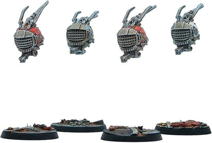 Modiphius Entertainment: Fallout: Wasteland Warfare - Robots: Eyebots - 4 Figures 32mm Unpainted Resin RPG Miniatures Nuka World Tabletop