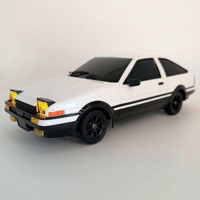 LDRC 1/18 RC Drift Car with Gyro RWD Drift RC Cars Hobby RTR with Drifting and Race Tires for Adult 2.4 GHz Proportional Throttle Steering ESP Gyroscope Metal Drive Shaft LD1801