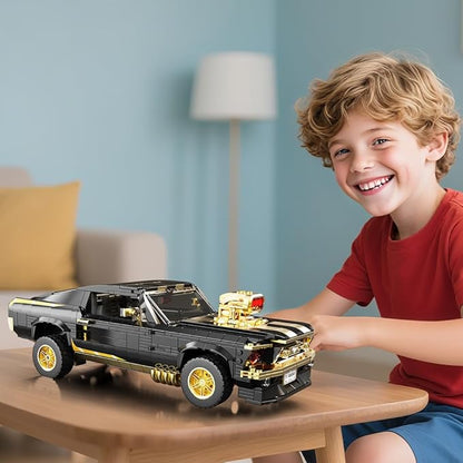 1:10 MOC Sports GTRS Car Building Blocks Toys Boys or Adults Kits Building Set Raceing Car ModelCars for Boys Age 14(1680 Pieces)