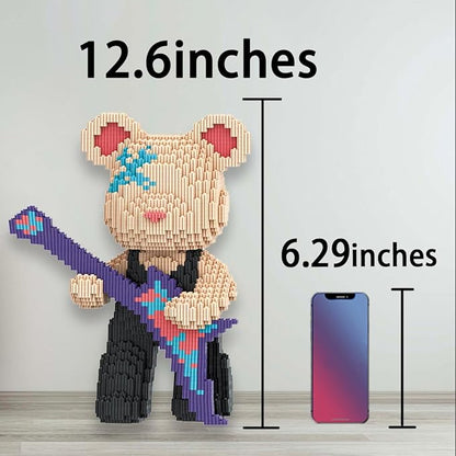 TK Teddy Bear Micro Building Blocks Set(4500Pieces) Winktoys Christmas Bear Building Blocks Gift for Adult and Kid