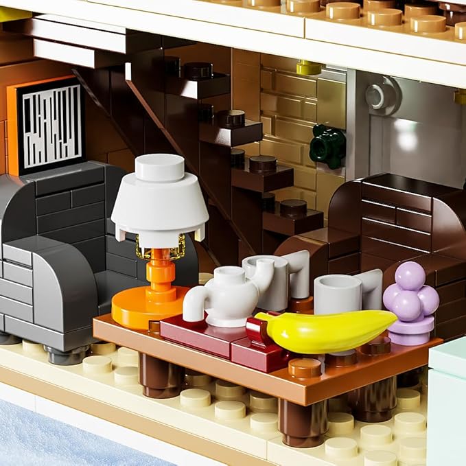 Winter Christmas Holiday House Building Set Holiday Village Blocks Christmas House Gifts for Adults and Teen (1431pcs)