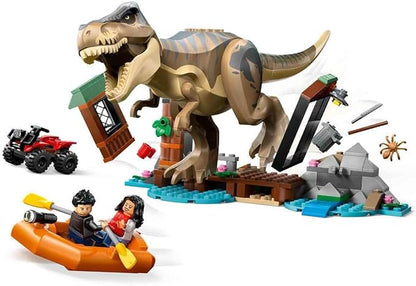 Lego 76975 Jurassic World T-Rex River Escape Toy Birthday Present Blocks Educational Boys Girls Children 5 6 7 8 Years Old Dinosaur Battle Robot