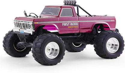 FMS 1/10 RC Truck Ford F100 – 2WD Monster Truck with Licensed Body 550 Brushed Motor Oil Shocks Independent Suspension – All-Terrain RC Crawler High Speed Off-Road RC Car for gift (FIRST BLOOD RS)