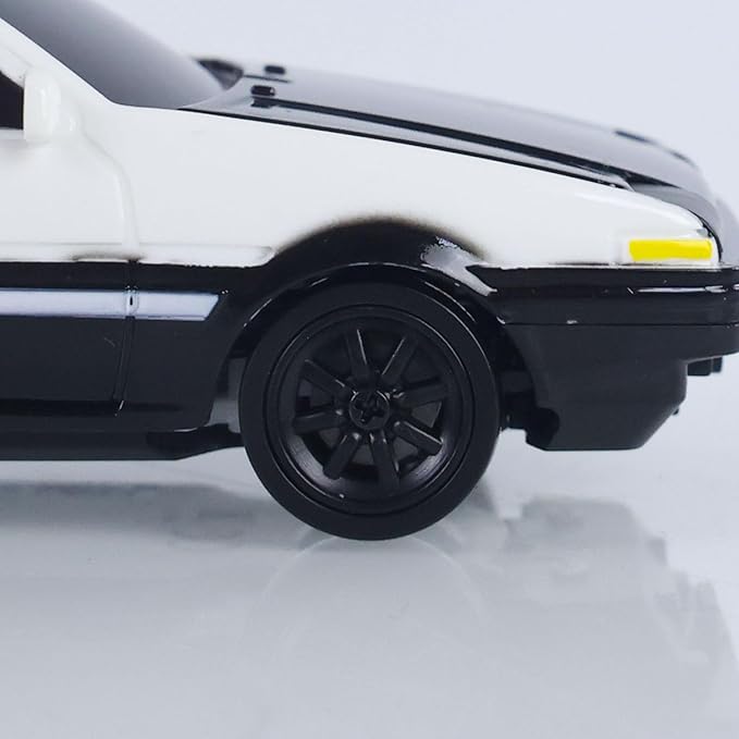 TOUCAN RC HOBBY 1/43 Rc Drift Car AE86 15km/h High Speed 2.4G Radio Controlled Racing Vichle Fully Proportional 4WD RTR Mini Model Dual Hazard Lights Radio Battery 14+