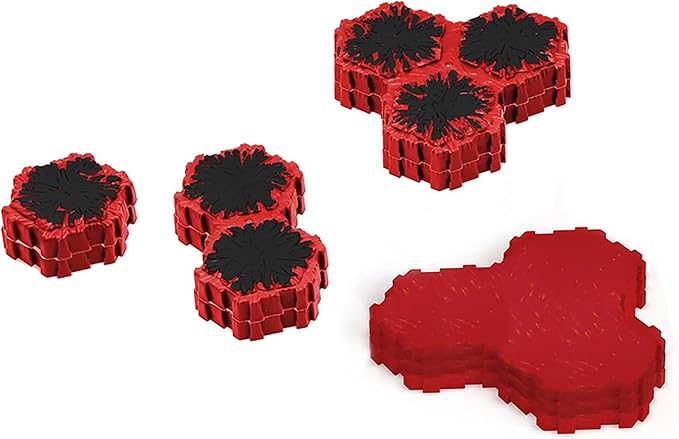 Renegade Game Studios Heroscape: Lava Fields of Valhalla Terrain Expansion 120+ Hex Tiles 4 Lava Rock Outcrop Pieces