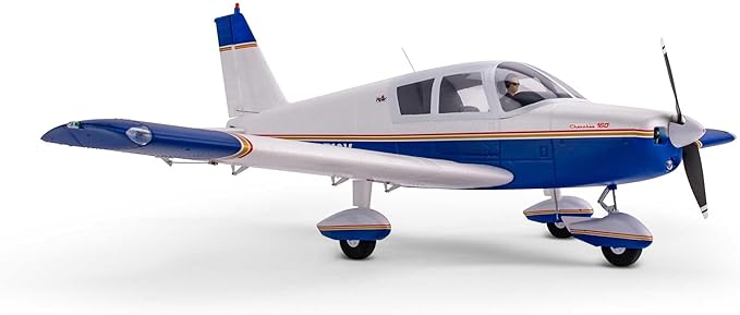 E-flite RC Airplane Cherokee 1.3M Blue BNF Basic AS3X and Safe Select EFL05450