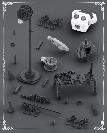 Knight Figure Building Toys Popular Game Knight Merch Building Set with Light Birthday for Adult and Kids Compatible with Lego 370 PCS