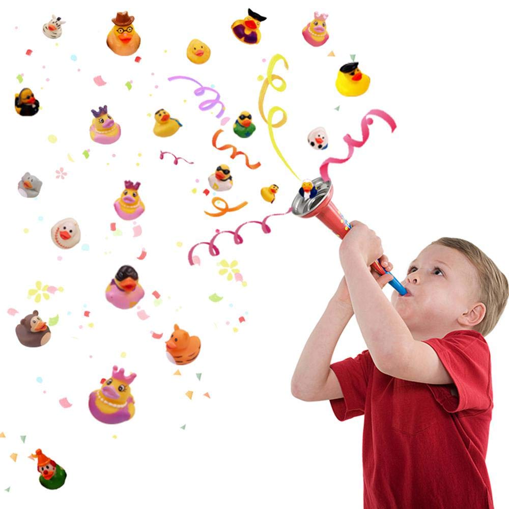 WQTHE 30 Pack Rubber Duck for Jeeps Ducking - 2.3 Inch Bulk Floater Duck for Kids - Baby Bath Toy Assortment - Party Favors, Birthdays, Bath Time, and More (30 Varieties)