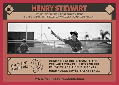 Personalized Baseball Cards 50 Count 1982 Retro Design for Youth &amp Travel Baseball or Softball. Customized with Player Photo Name and More.
