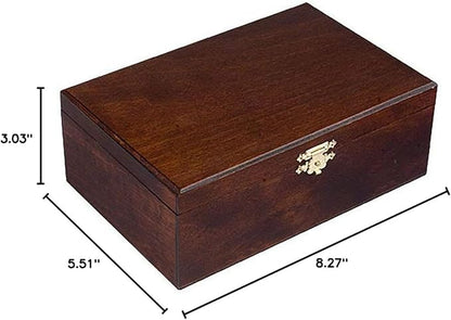 Wooden Storage Box/Case For Standard Size Chess Pieces - Chessmen Not Included