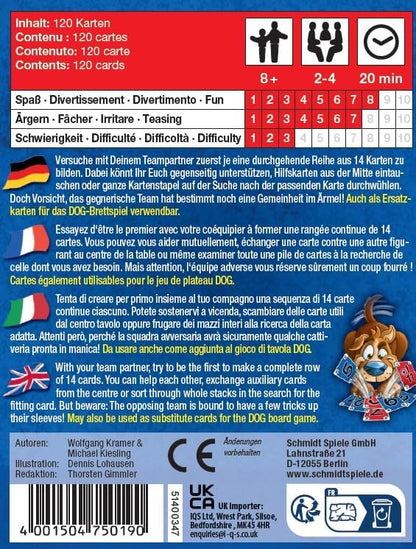 Schmidt Spiele 75019 Dog - Cards Family Game