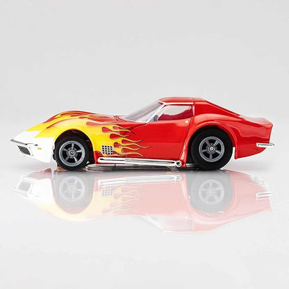 AFX 1970 Corvette Red/Yellow Wildfire HO Scale Slot Car