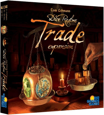 Rio Grande Games: Dice Realms Trade Expansion - Build an Empire of Dice Board Game Rule Your Realm Ages 14+ 1-4 Players 45-90 Min