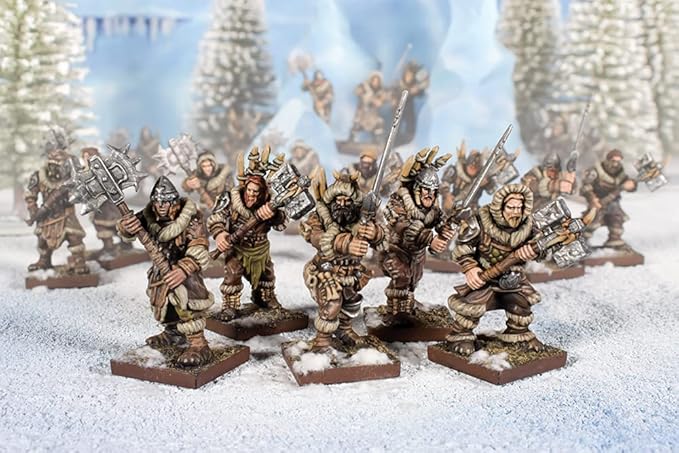 Kings of War 3rd Edition: Northern Alliance: Clansmen Regiment with Two-Handed Weapons