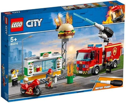 LEGO City Burger Bar Fire Rescue 60214 Building Kit (327 Pieces)