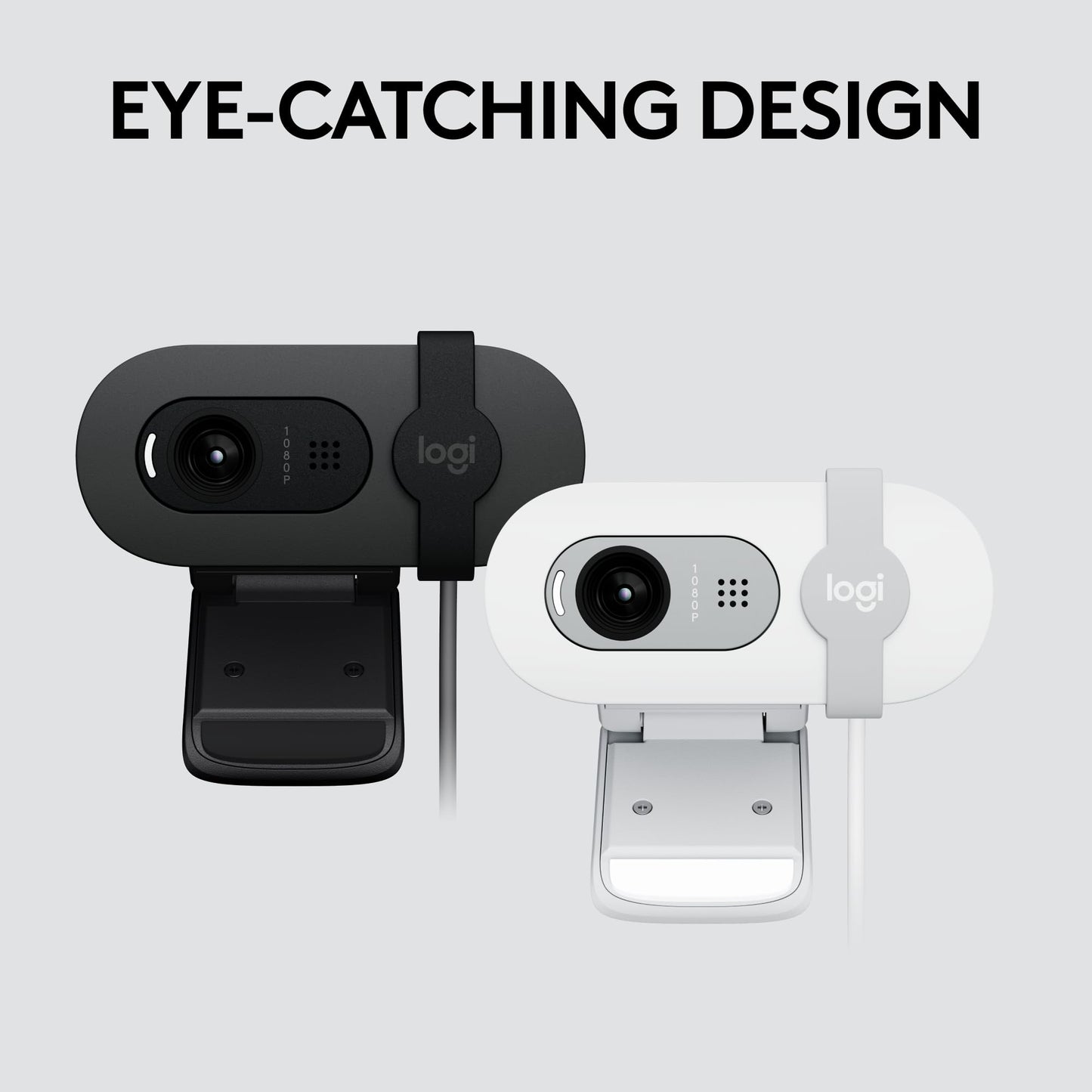 Logitech Brio 101 Full HD 1080p Webcam for Meetings, Streaming, Desktop, Laptop, PC - Built-in Mic, Shutter, USB-A, Teams, Zoom - Black