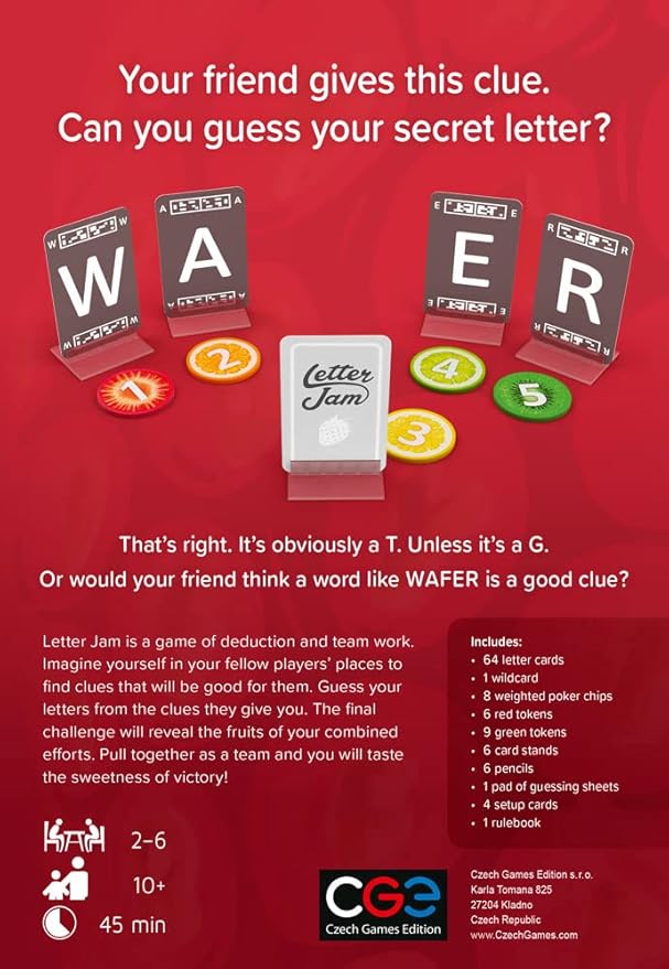 Letter Jam | CGE Board Game | Co-op Word Game for Game Nights &amp Parties