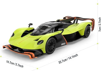 1/14 RC Car AMR Pro AMR23 Alloy Formula 1 for Aston Martin-Valkyrie Remote Control Car Model AMR Pro 600 mAh with Lights Adult Collectible