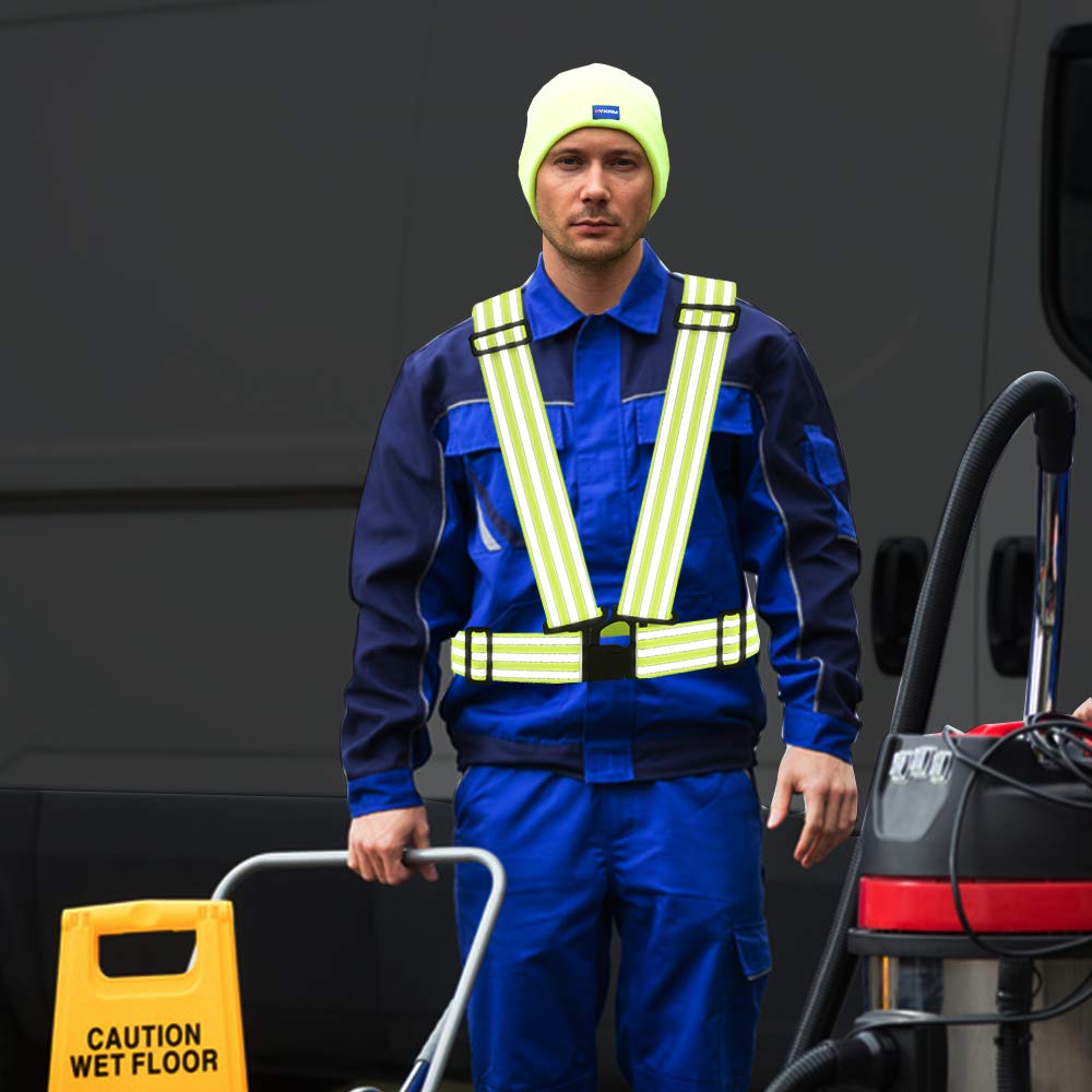 AYKRM Multiple colors optional High Visibility hi vis Reflective running safety Vest