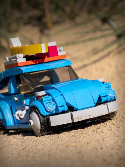 dOMOb VW Beetle Car Building Blocks Kit – 347 pcs Building Blocks Set w/Container Display Box – Modular Scale 1:32 Model – Bricks Toy for Kids &amp Adults 8+ – for Boys Hobbyist Collector