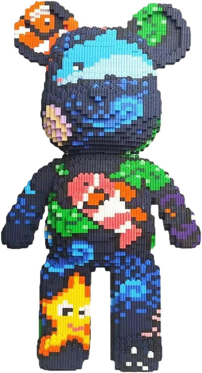 Underwater World Bear Building Blocks (7000 PCS) 3D Micro Animal DIY Bear Building Blocks for Adults &amp Teenager Creative Toys Ideal Gift for Family &amp Friends